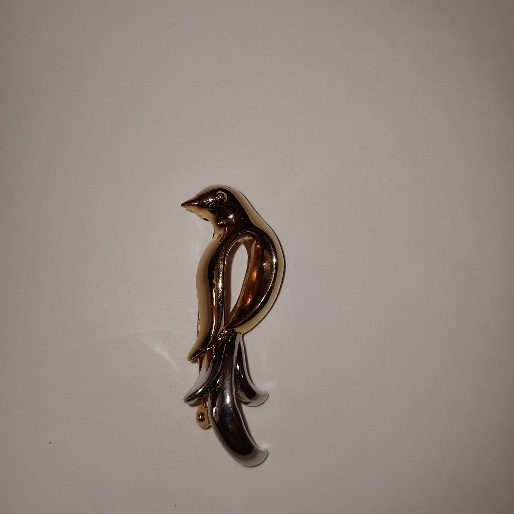Pierre Cardin Vintage 2 Tone Bird Brooch